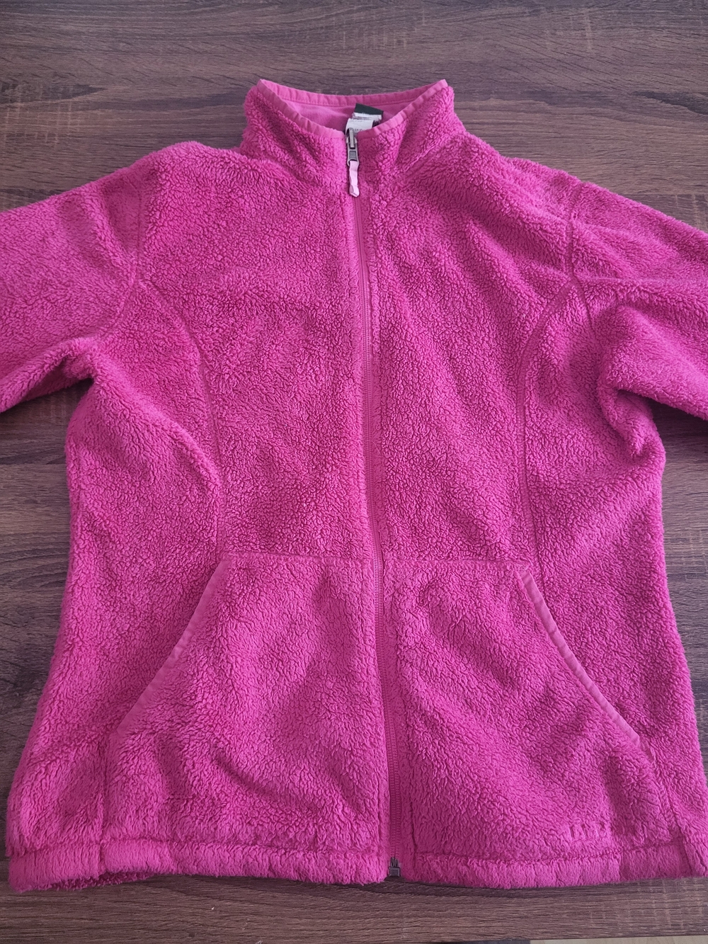L.L. Bean Bright Pink Full-Zip Fleece Jacket